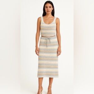 Jessica Simpson 2-piece crochet knit set